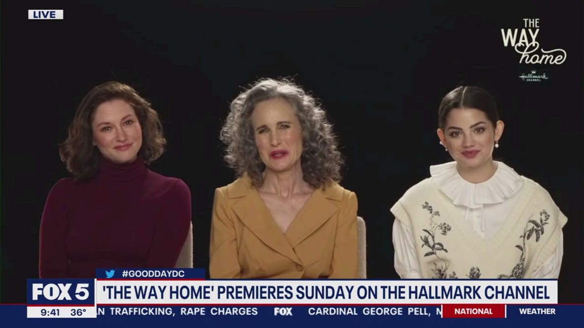 Andie MacDowell, Chyler Leigh, Sadie Laflamme-Snow talk new Hallmark series "The Way Home"
